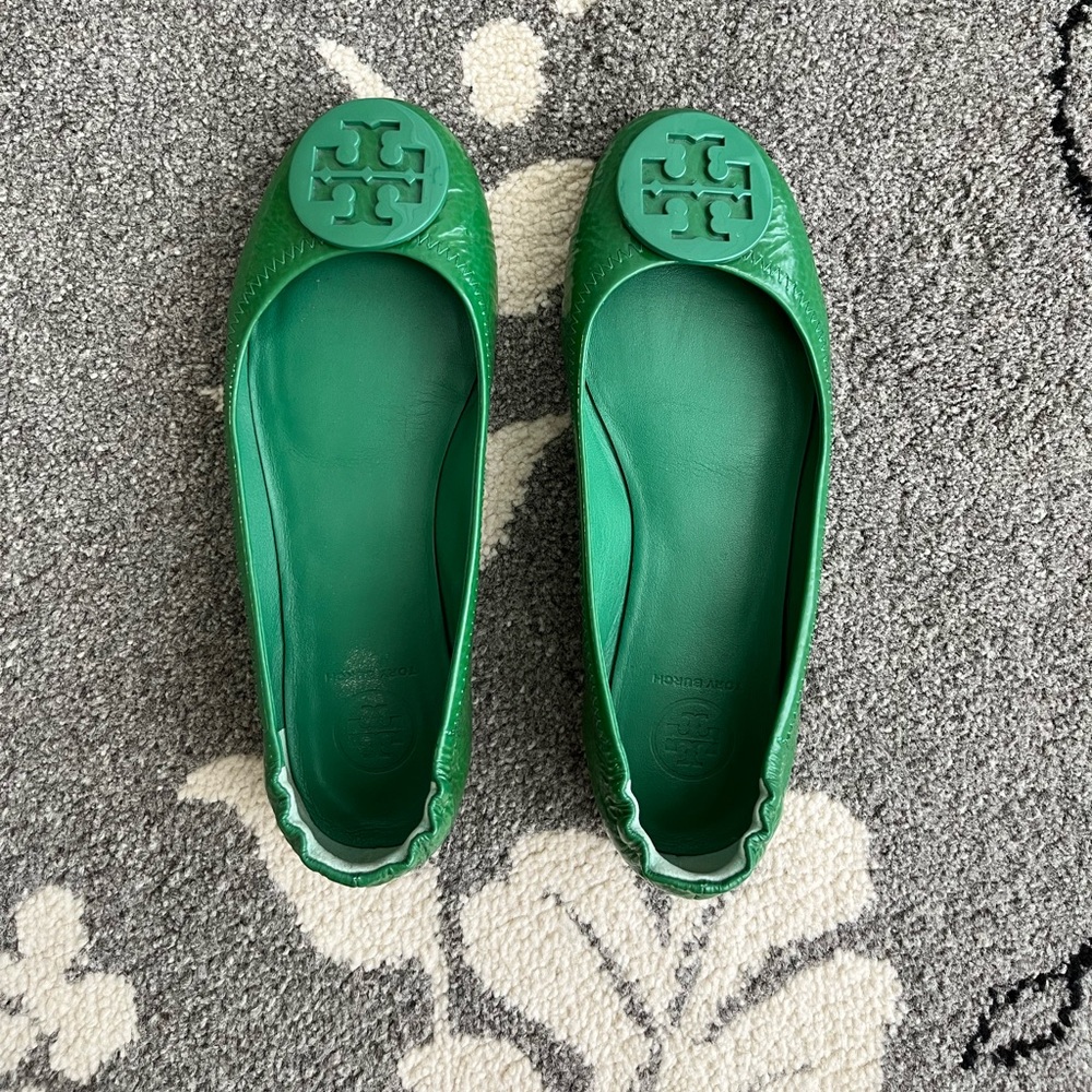 Tory Burch Minnie Patent Leather Flats